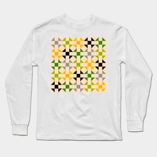 Geometric Pattern: Quilt: Spring Long Sleeve T-Shirt